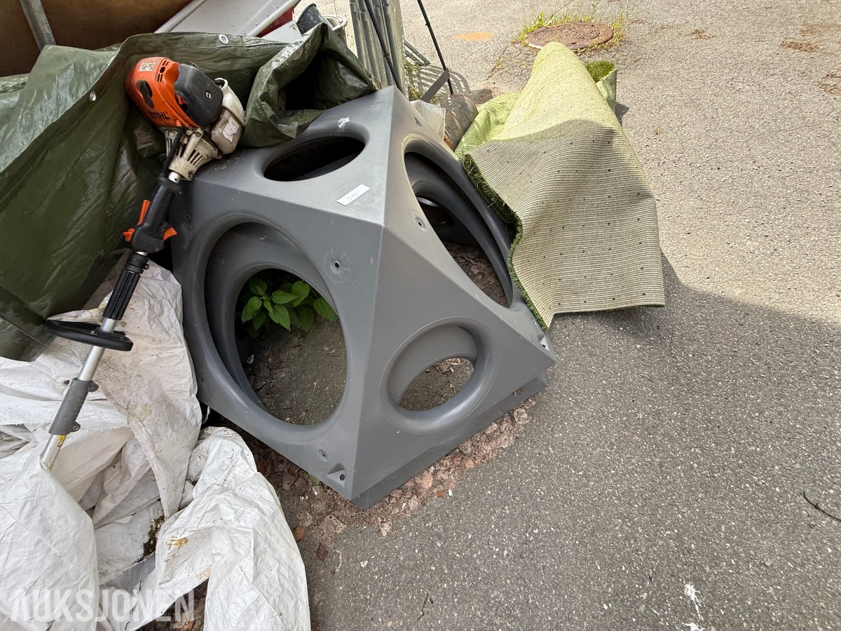 Parti diverse bygg- og anleggsmateriell
