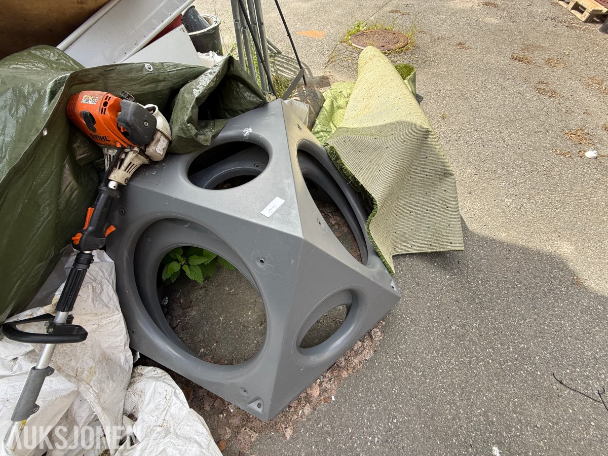Parti diverse bygg- og anleggsmateriell