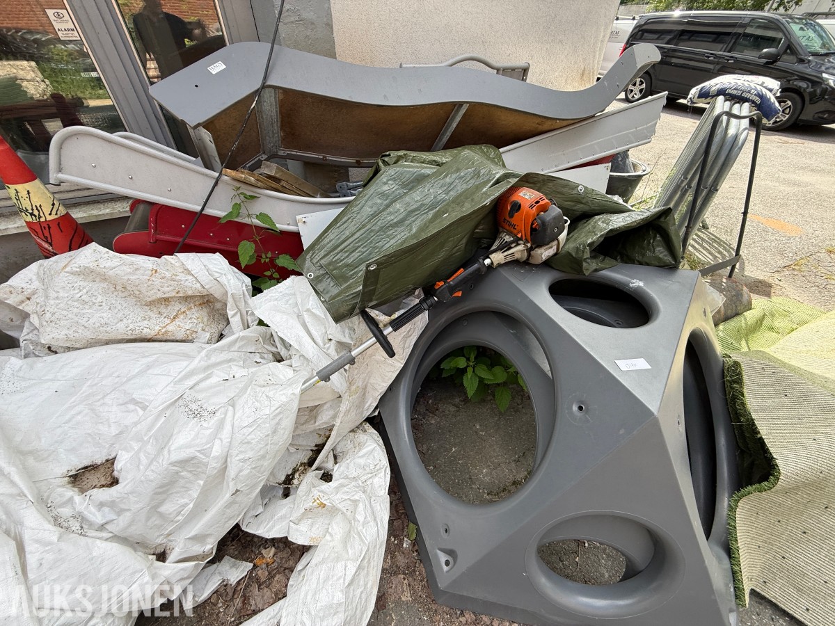 Parti diverse bygg- og anleggsmateriell