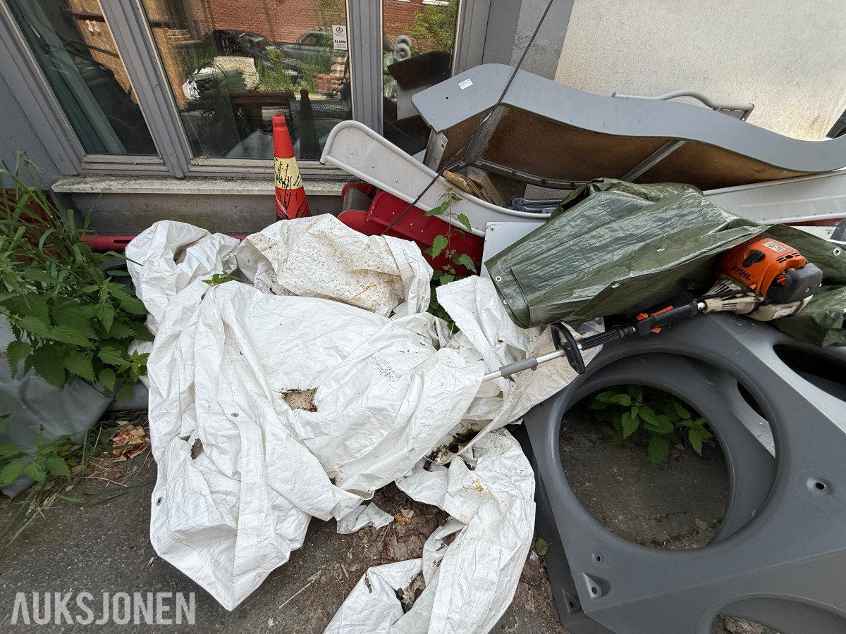 Parti diverse bygg- og anleggsmateriell