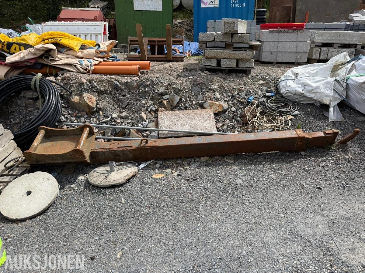 Hydraulisk jibb med S70-feste og utskyv – ca. 280 cm