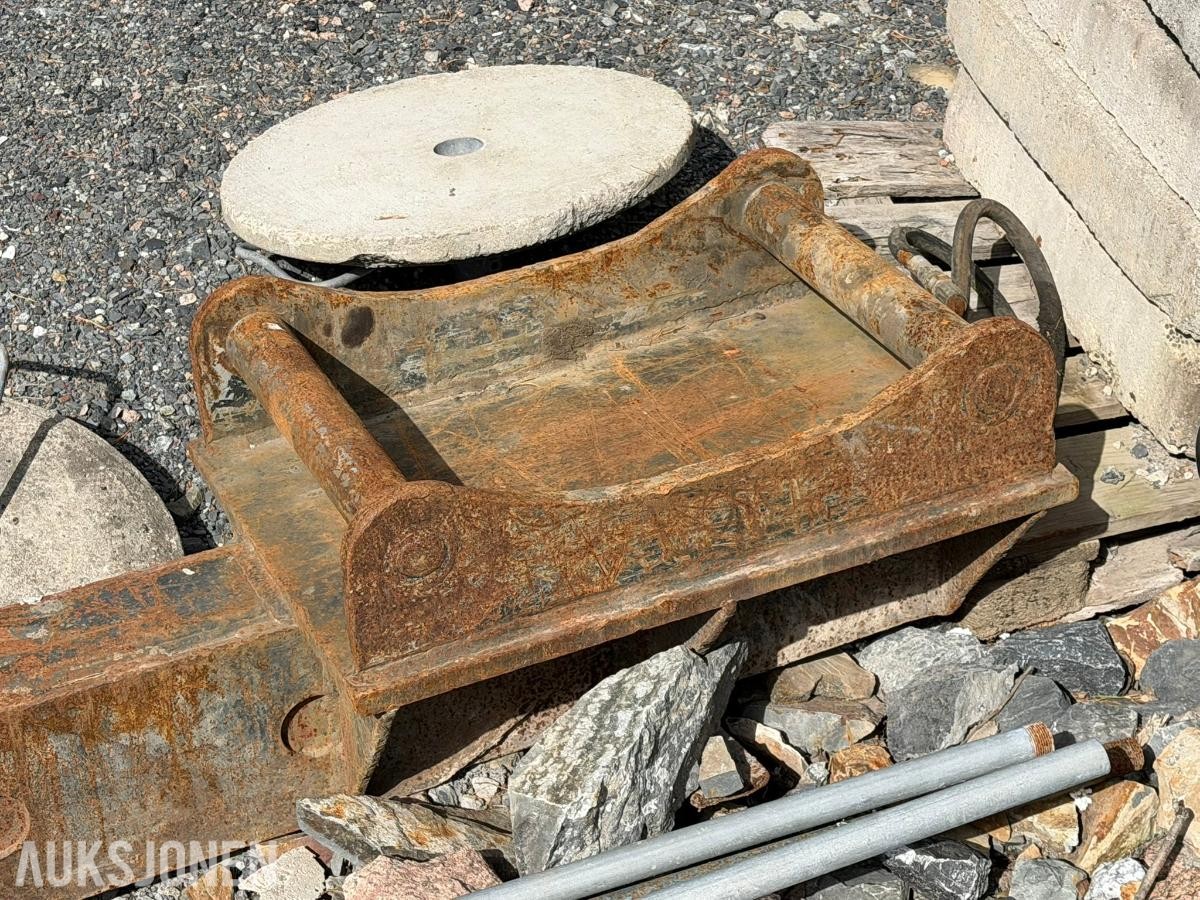 Hydraulisk jibb med S70-feste og utskyv – ca. 280 cm