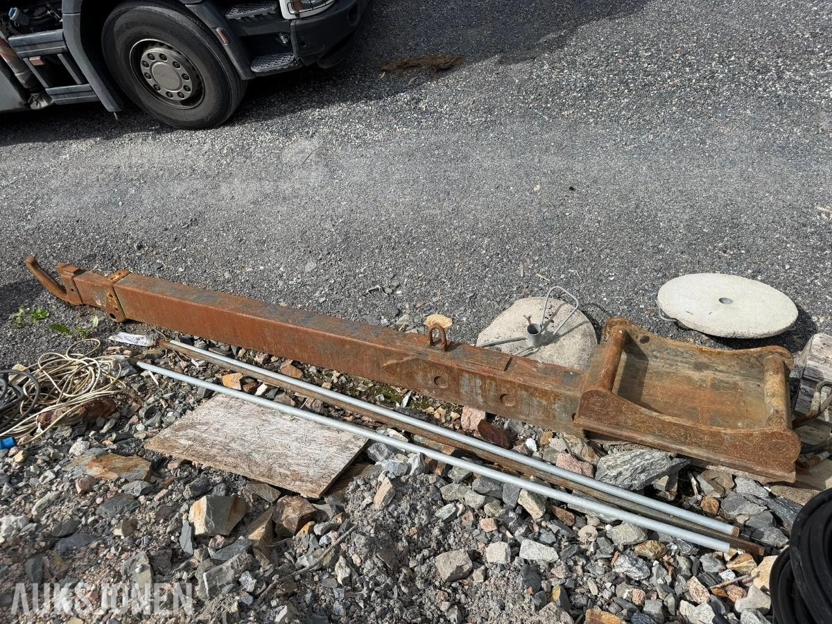 Hydraulisk jibb med S70-feste og utskyv – ca. 280 cm