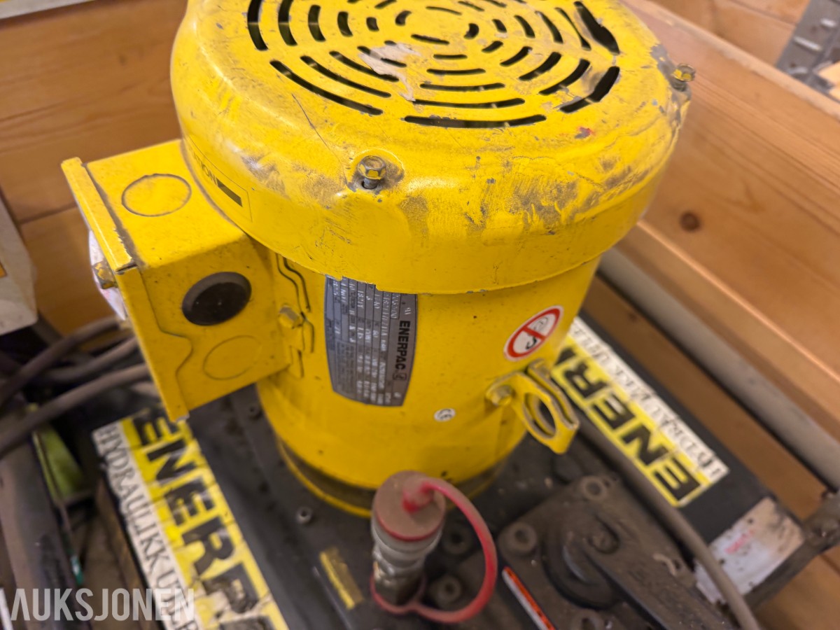 Enerpac hydraulikkaggregat med sylindere selges
