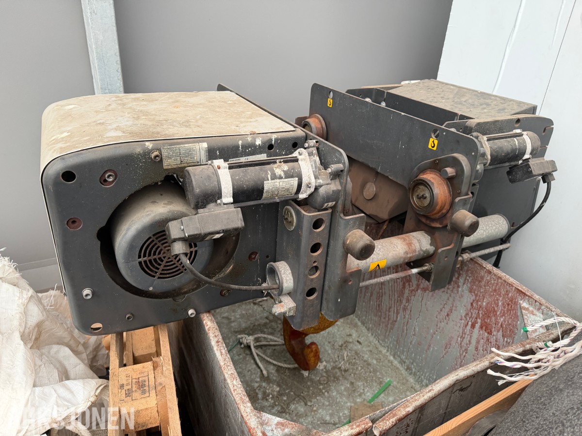 2008 Konecranes CXT 4 tonns elektrisk talje med traversvogn