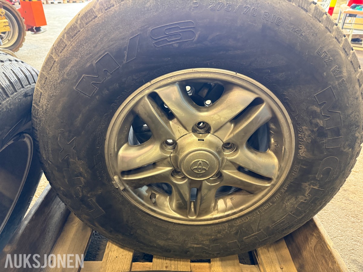 4 stk Toyota Land Cruiser hjul 