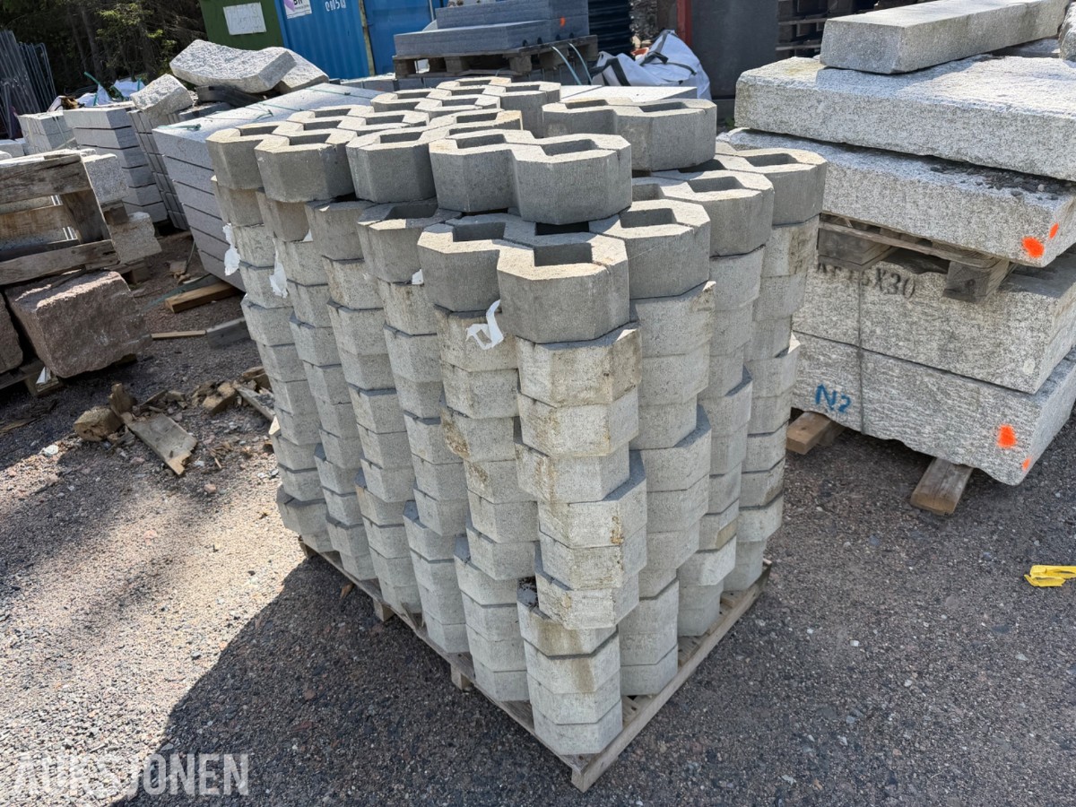 gressarmeringsstein 40x40x10 - 66 stk