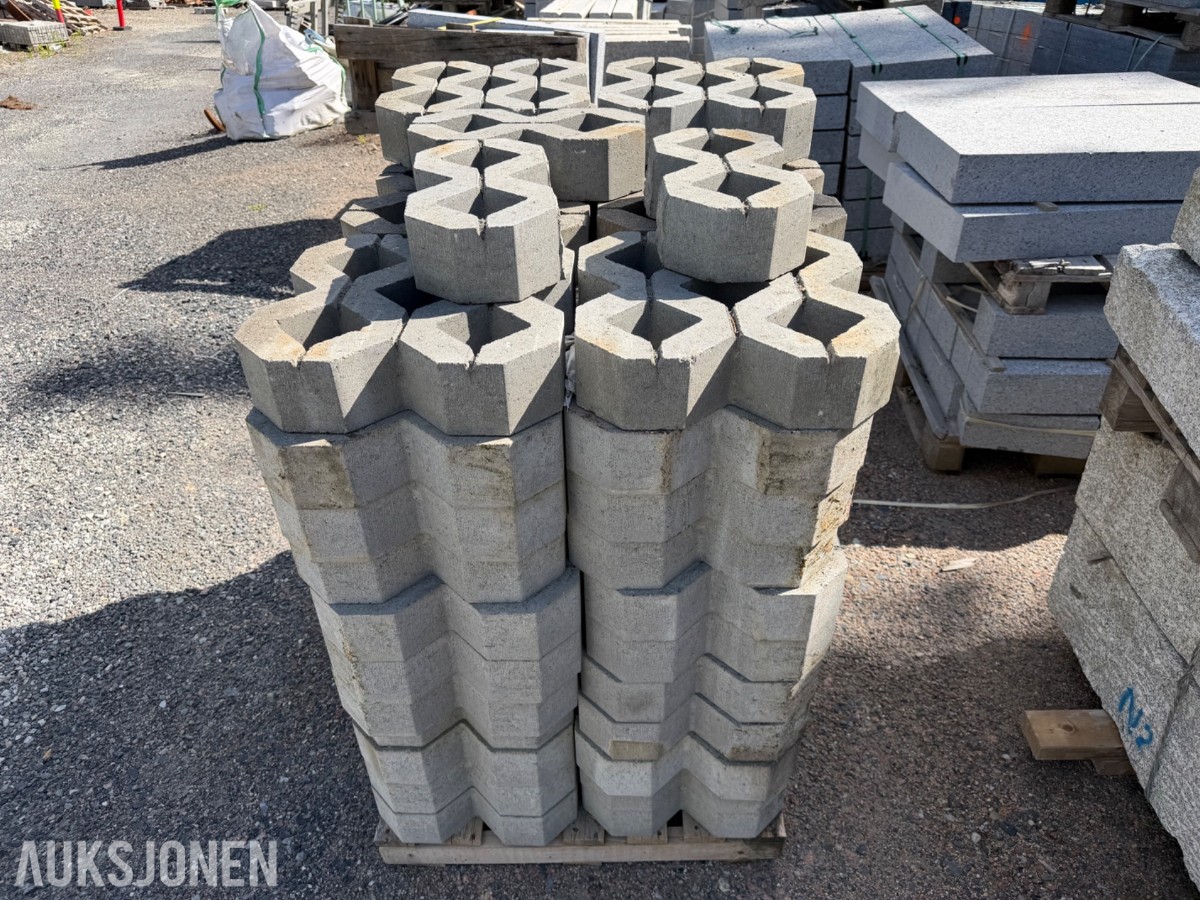 gressarmeringsstein 40x40x10 - 66 stk