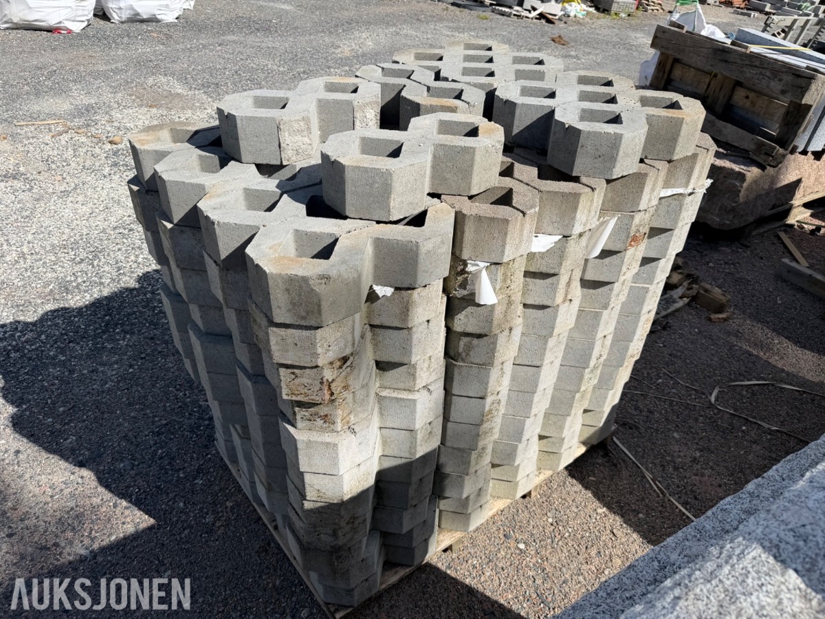 gressarmeringsstein 40x40x10 - 66 stk