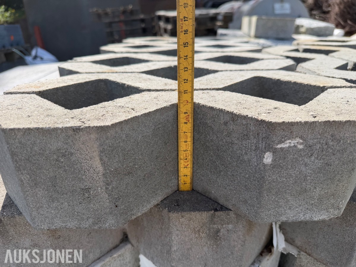 gressarmeringsstein 40x40x10 - 66 stk