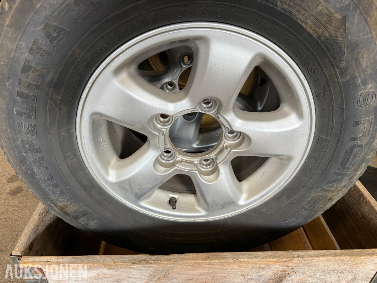 4 stk Toyota Land Cruiser hjul