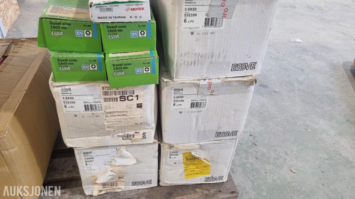 Essve og Hilti Gipsskruer båndet
