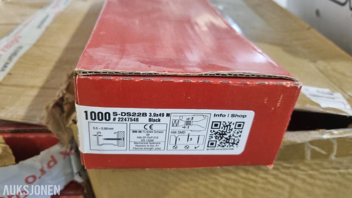 Essve og Hilti Gipsskruer båndet