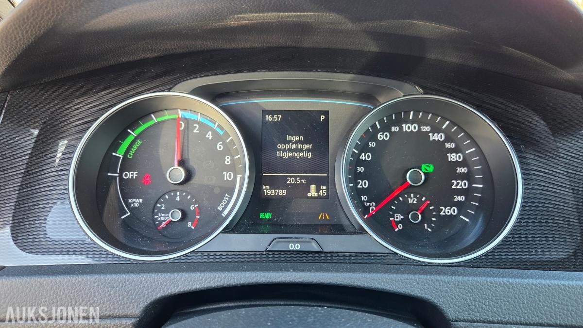 2016 Volkswagen GOLF GTE 1.4-150 Rep objekt, 193000km