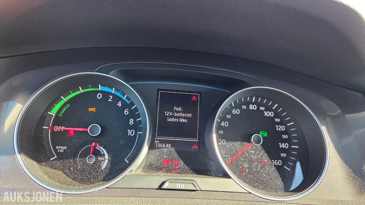2015 Volkswagen E-GOLF 0KW Rep objekt, 136000km