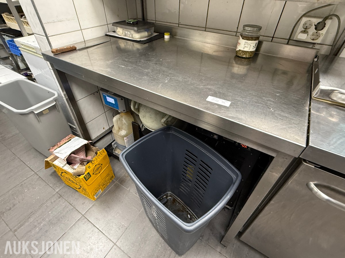 Arbeidsbenk i rustfritt stål