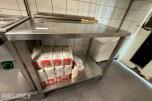 Arbeidsbenk i rustfritt stål med underhylle