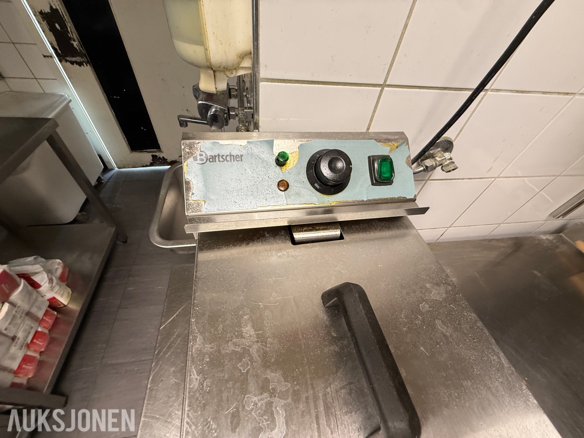 Bartscher elektrisk frityrkoker – profesjonell modell i rustfritt stål