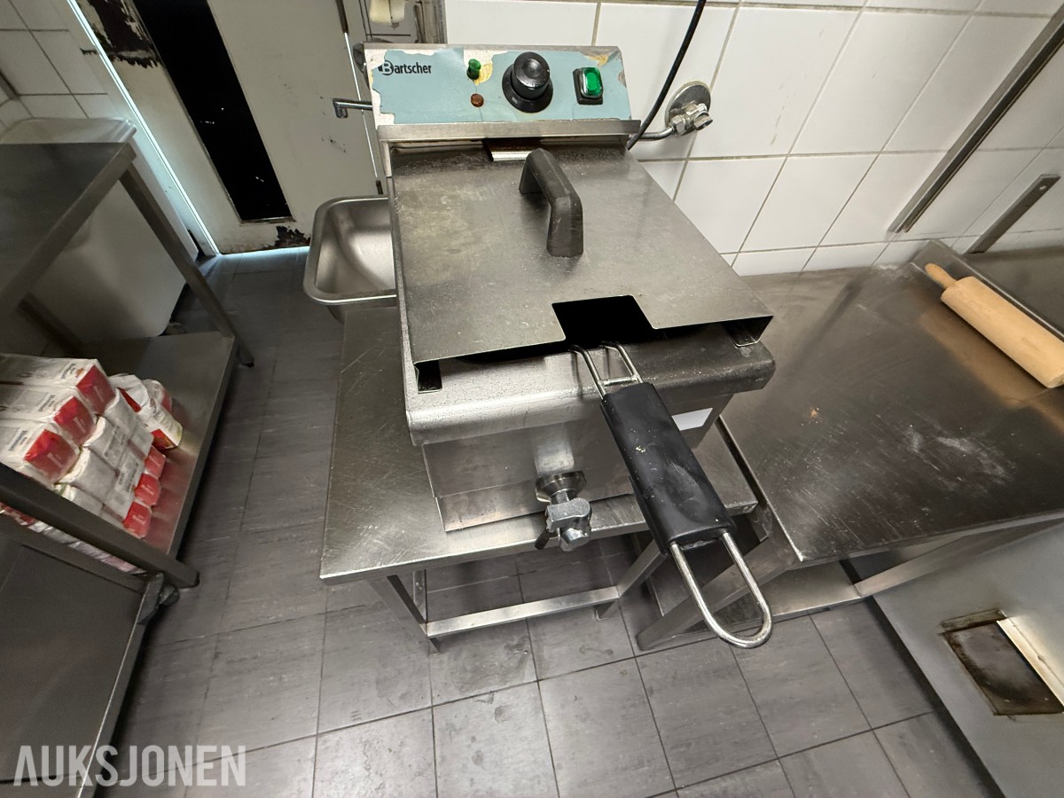 Bartscher elektrisk frityrkoker – profesjonell modell i rustfritt stål