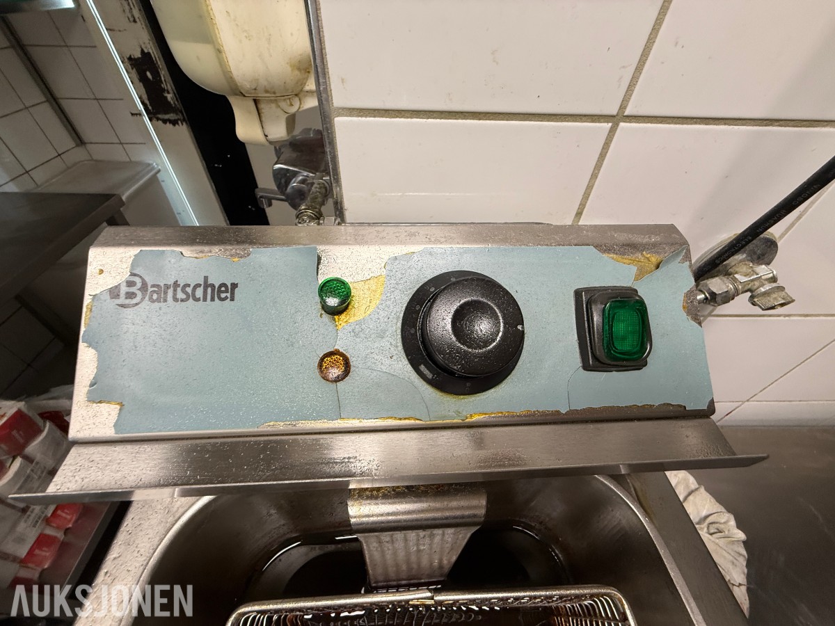 Bartscher elektrisk frityrkoker – profesjonell modell i rustfritt stål