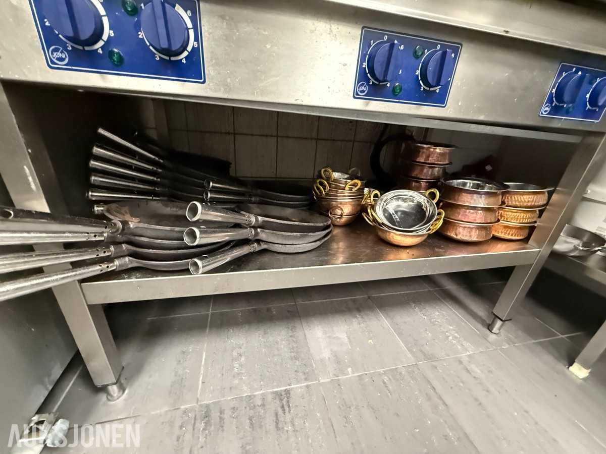 Profesjonell elektrisk stekeplate / grillbord i rustfritt stål
