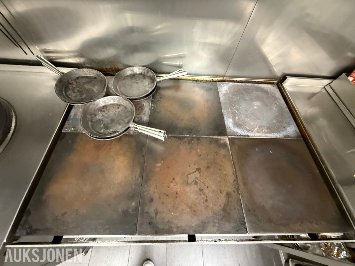Profesjonell elektrisk stekeplate / grillbord i rustfritt stål