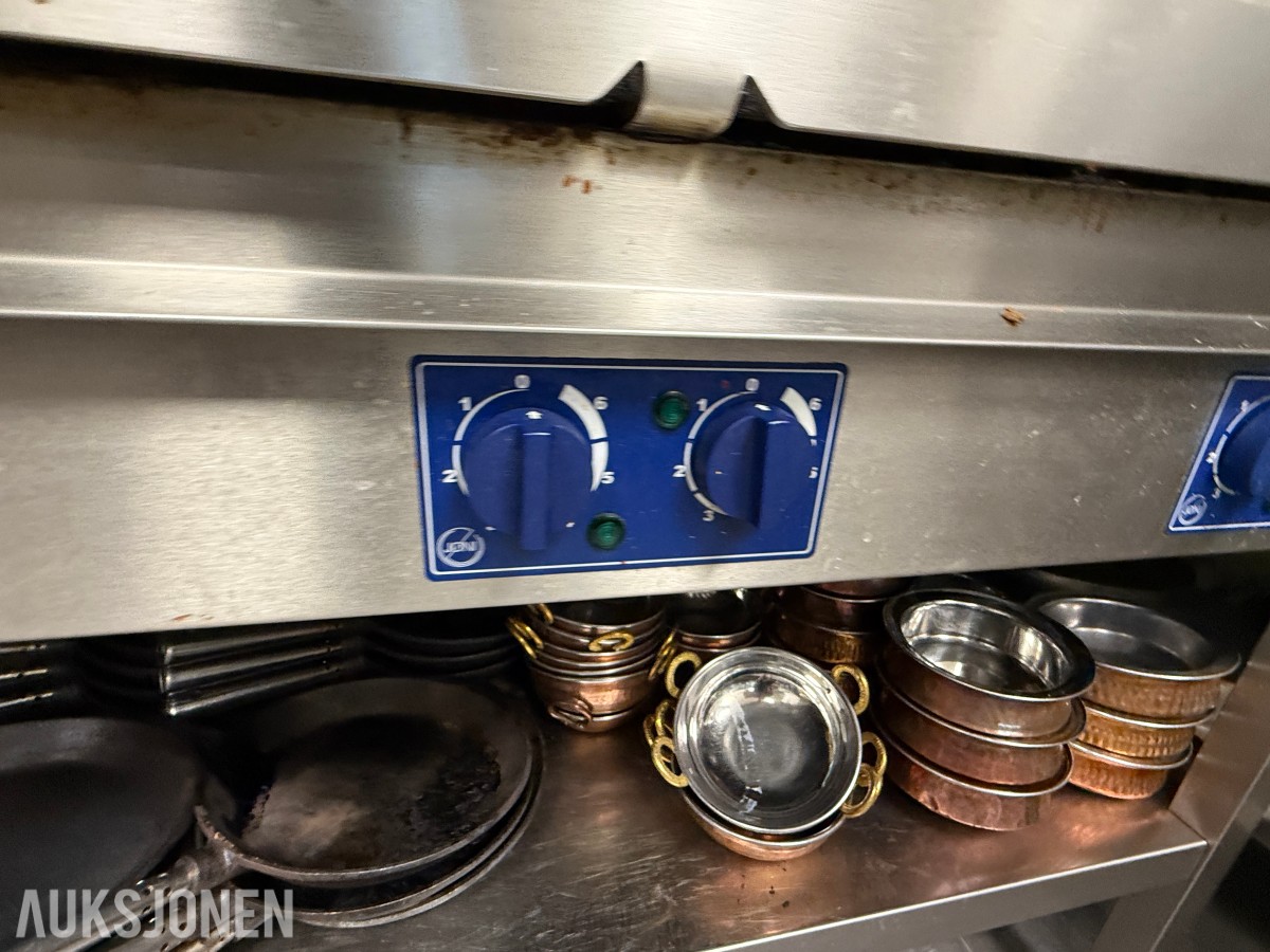 Profesjonell elektrisk stekeplate / grillbord i rustfritt stål