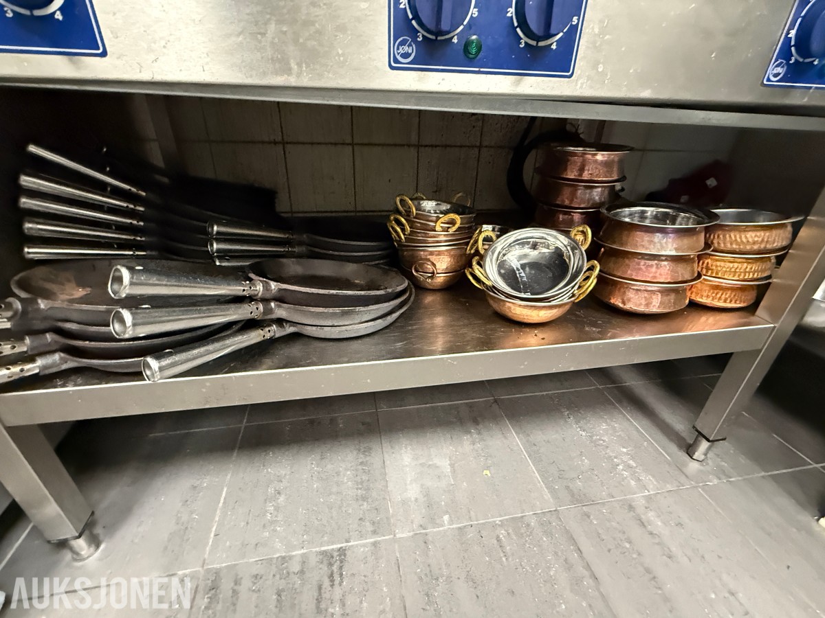 Profesjonell elektrisk stekeplate / grillbord i rustfritt stål