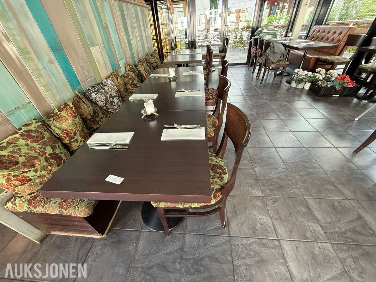 Restaurantbord med stoler – komplett spisegruppe for serveringssted