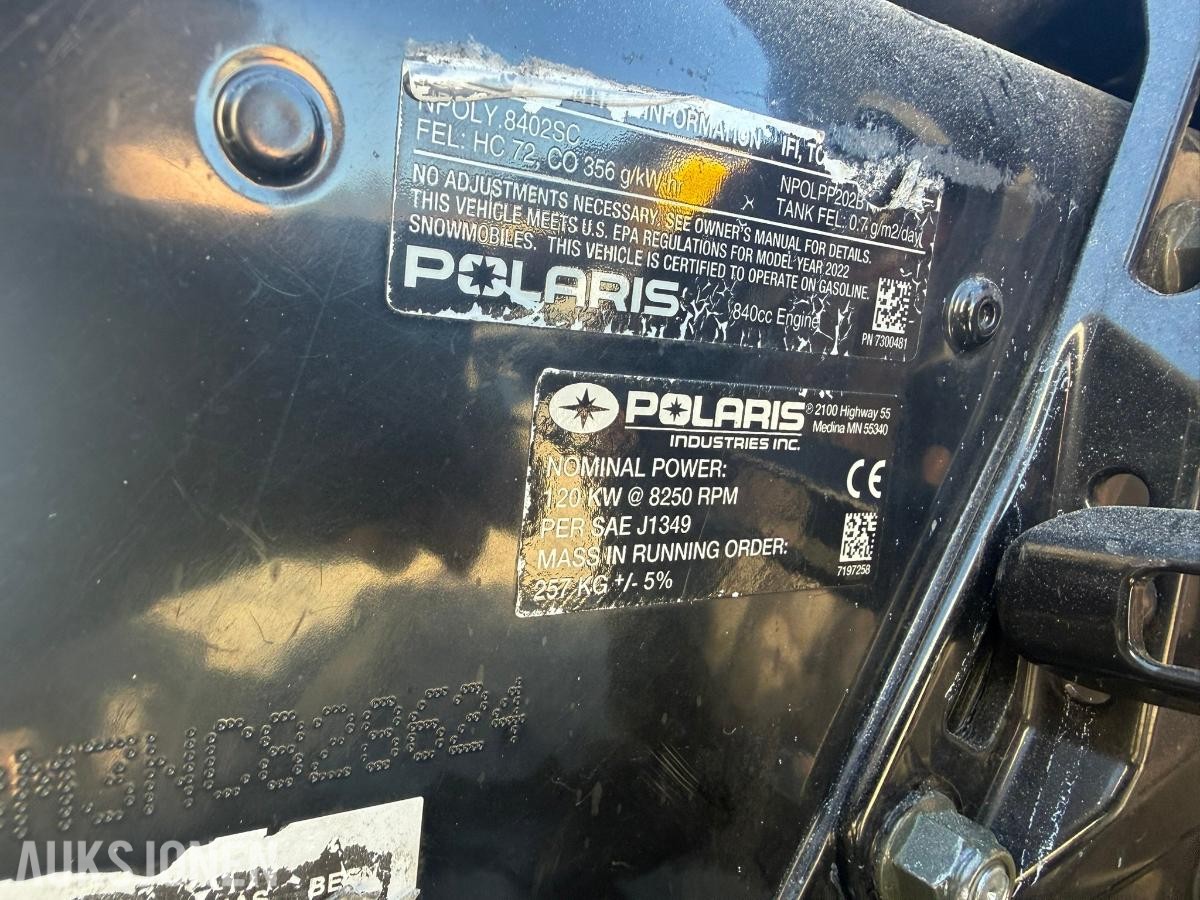 2022 Polaris 850 Patriot Boost RMK Khaos Slash Snøscooter