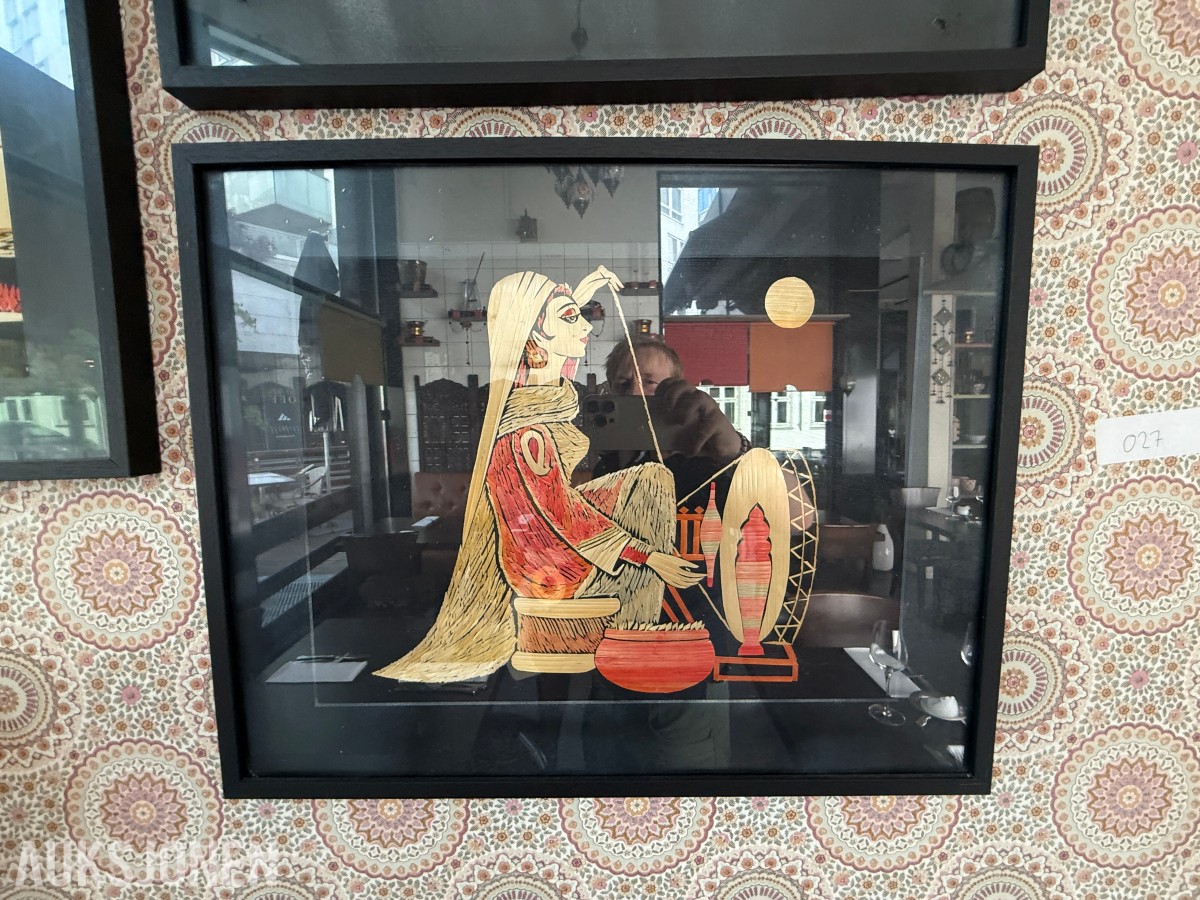 5 innrammede orientalske/indiske kunstbilder – selges samlet