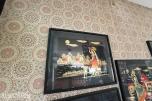 5 innrammede orientalske/indiske kunstbilder – selges samlet