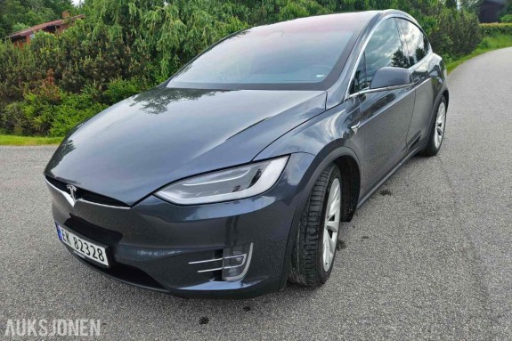 2018 Tesla Model X Long Range 5-seter, Adaptiv cruisekontroll, panorama soltak, kupevarmer