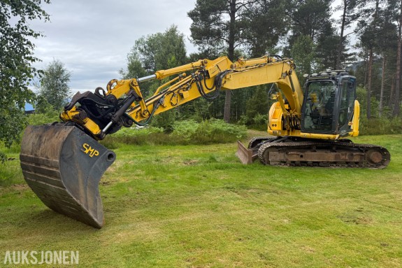 2013 New Holland E140CSR Gravemaskin - GPS - S60 - Hydr. hurtigfeste - tiltrotator - pusseskuff - graveskuff - hydr.klype