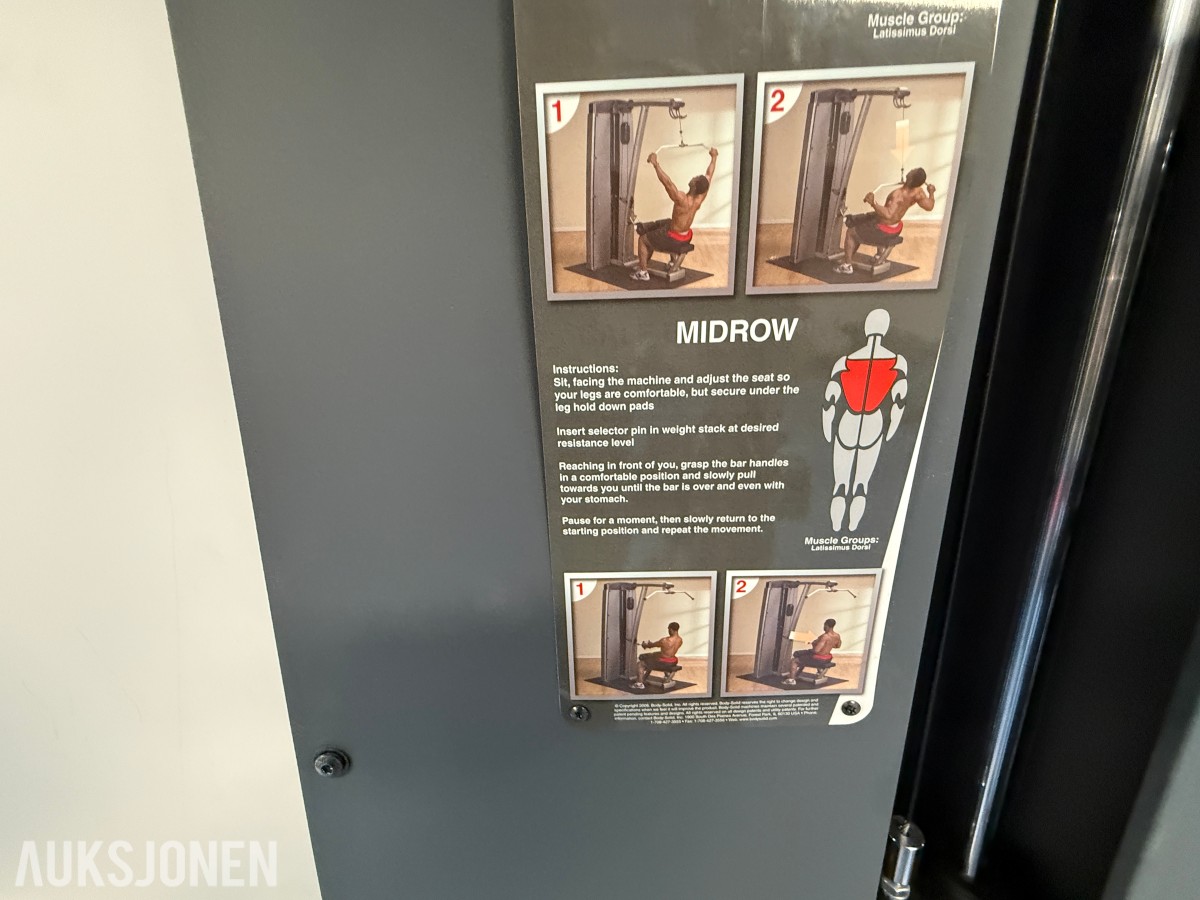 Body-Solid Pro Dual Lat Pulldown / Mid Row – Profesjonell ryggmaskin