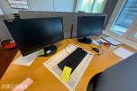 Komplett kontormiljø til salgs – kvalitetsmøbler, arbeidsstasjoner og inventar
