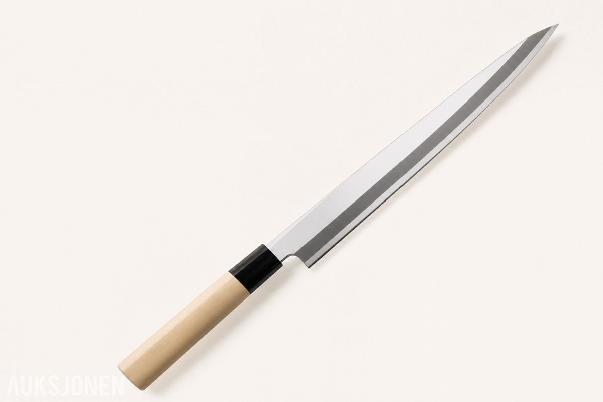 48 TIMERS AUKSJON – Sashimi-kniv + Dobbel Fruktkniv