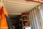 20 fots stålcontainer med innredning og utstyr
