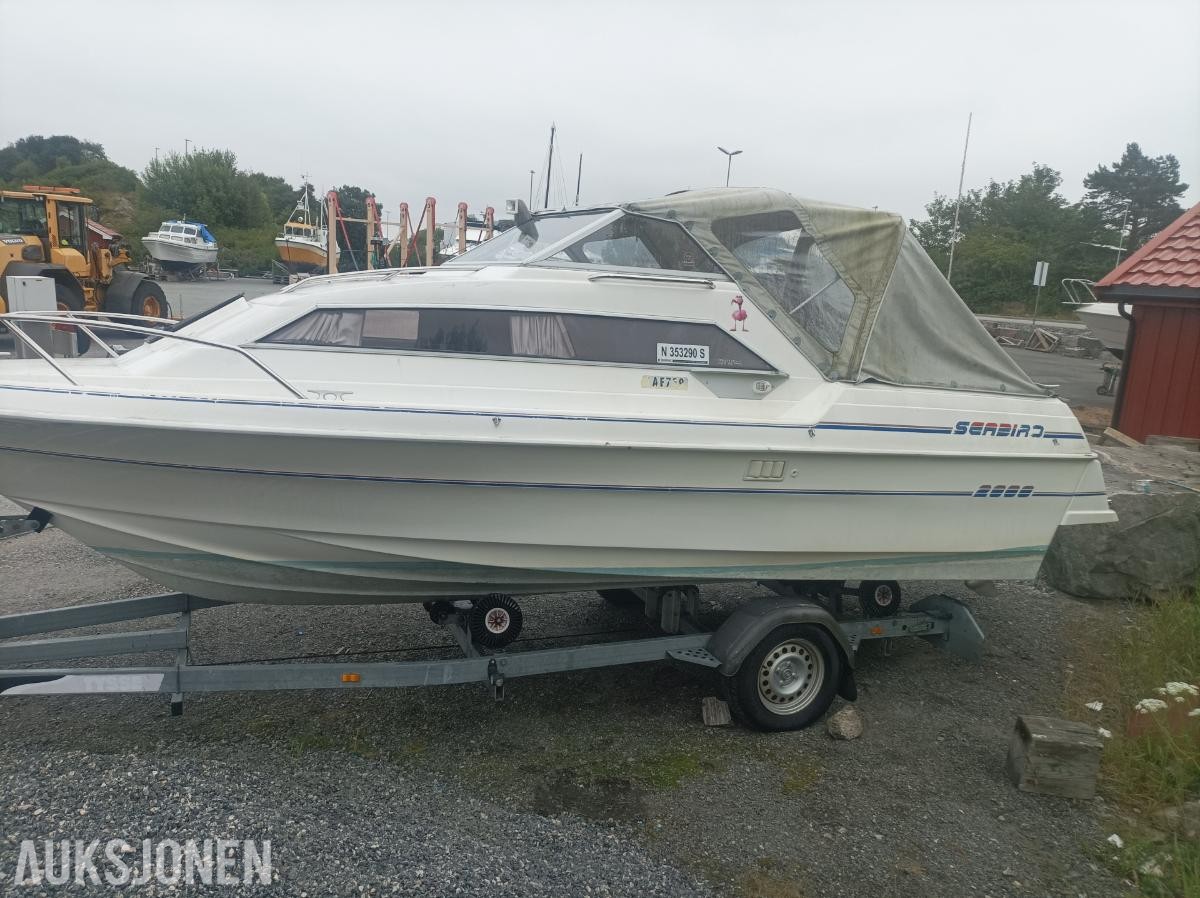 1985 Skibsplast Seabird 2000  båt med honda 90hk