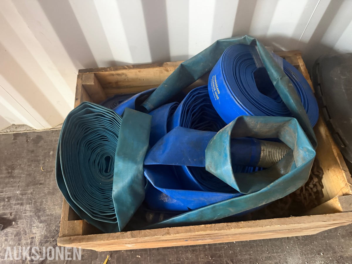 Flatruller/layflat-slanger med nedsenkbar pumpe med nedsenkbar pumpe