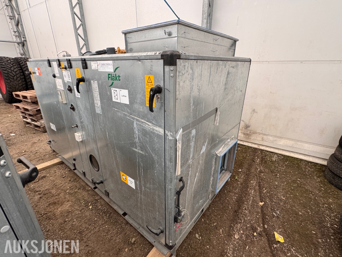 Fläkt og ABB ventilasjonsaggregat med varmegjenvinning