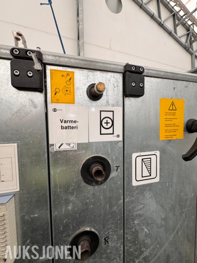 Fläkt og ABB ventilasjonsaggregat med varmegjenvinning