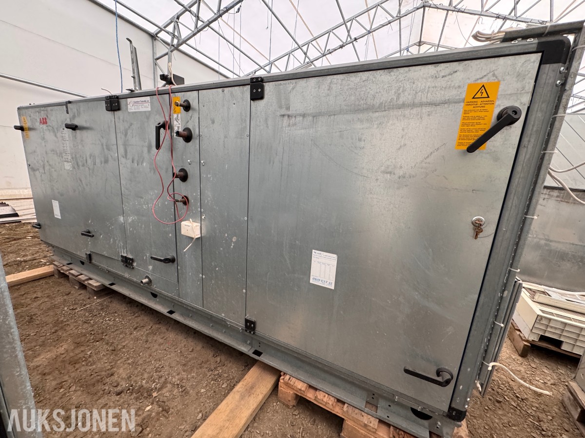 Fläkt og ABB ventilasjonsaggregat med varmegjenvinning