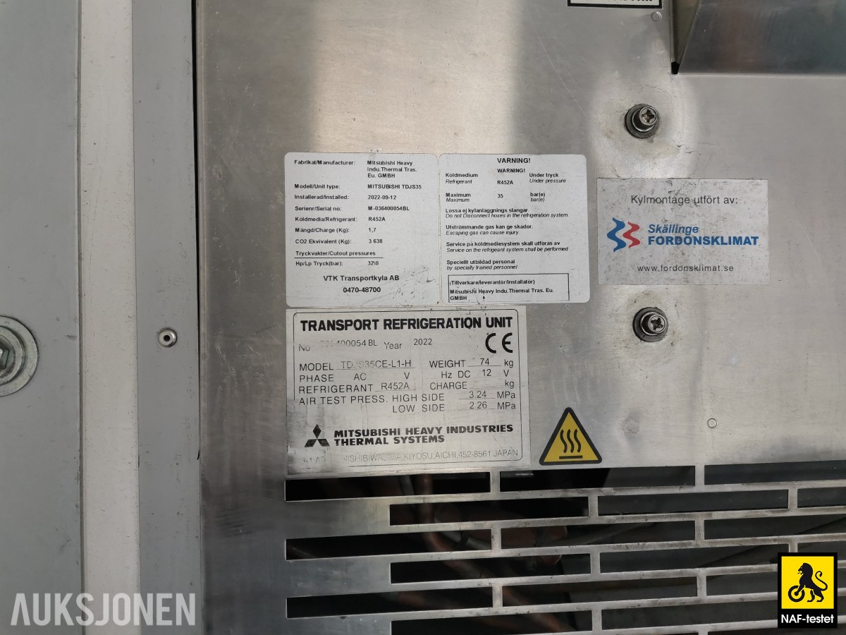 2021 Mercedes-Benz Sprinter 190 HK SKAP KJØLEBIL AUTOMAT CRUISE VARMER
