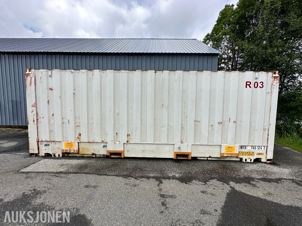 1999 25 fots stålcontainer med rulleport
