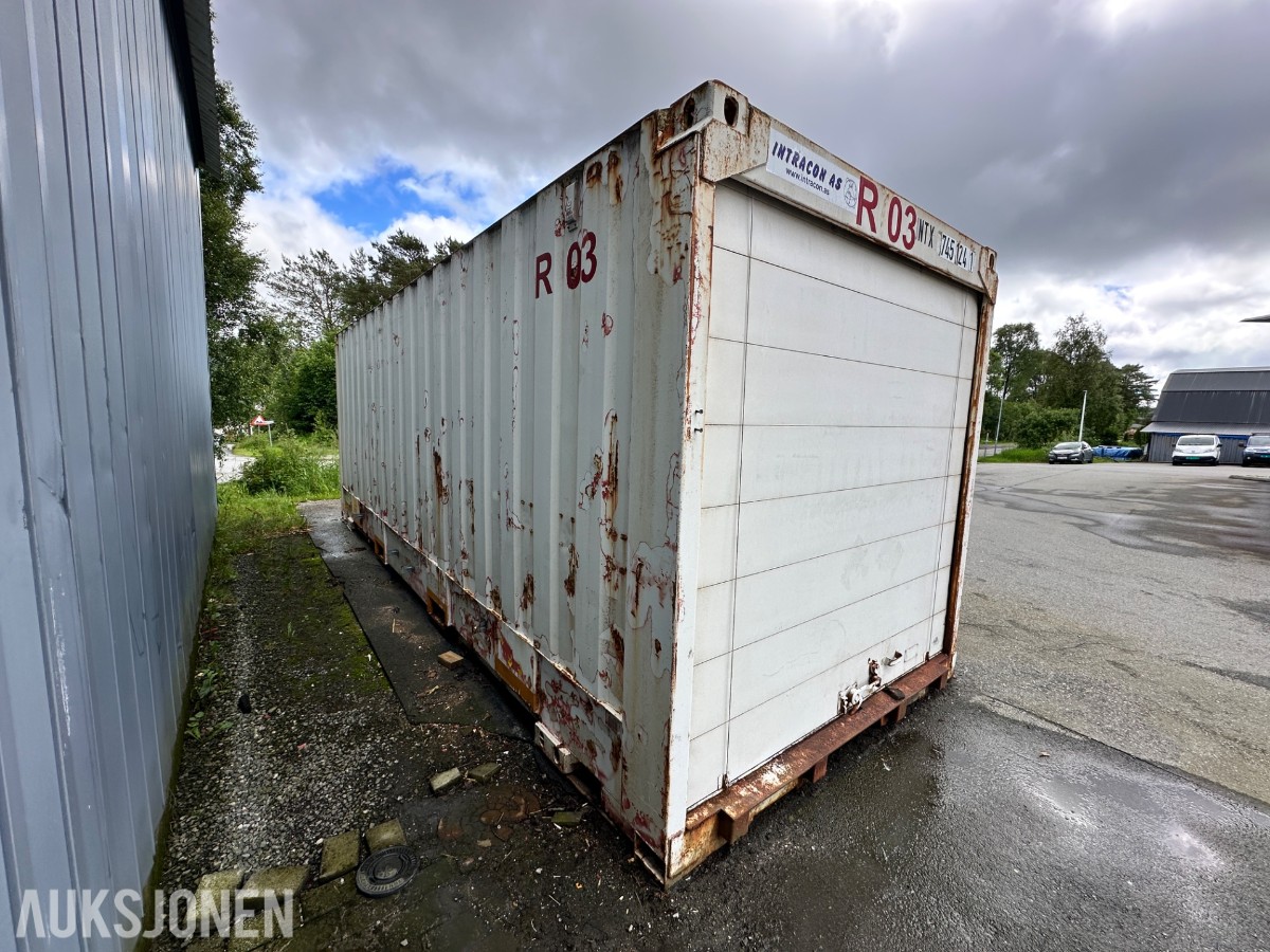 1999 25 fots stålcontainer med rulleport