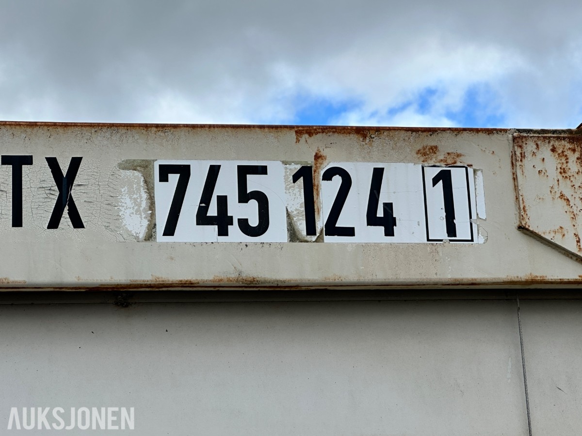 1999 25 fots stålcontainer med rulleport