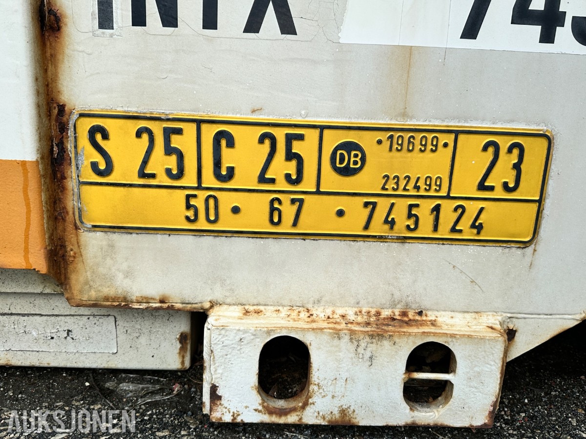 1999 25 fots stålcontainer med rulleport