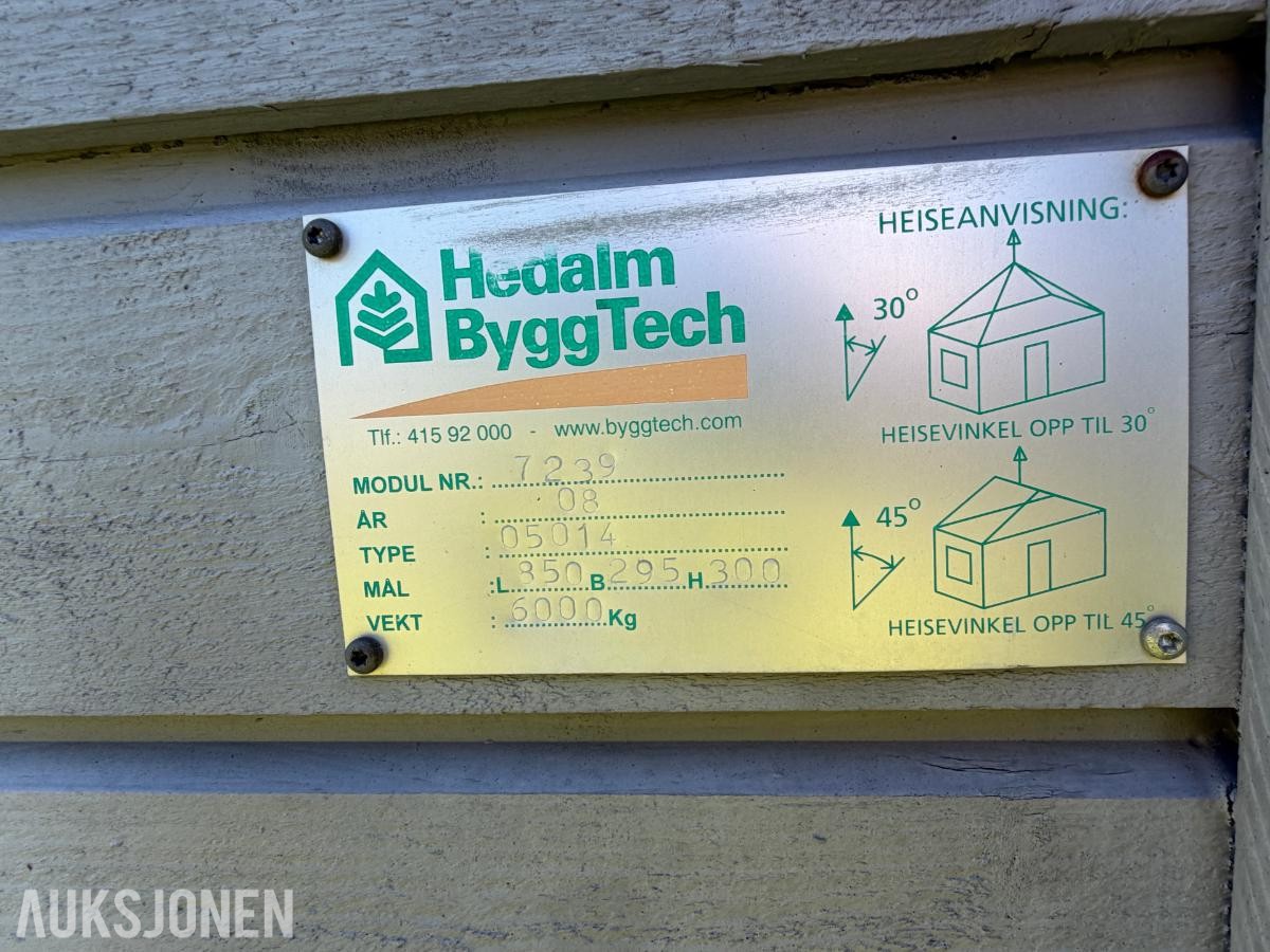 2008 44-mannsrigg – 31 moduler Hedalm ByggTech brakkerigg
