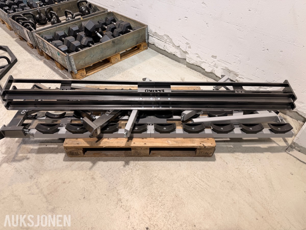 Eleiko treningsutstyr - manualer, kettlebells, treningsbenk, Trap Bar og manualstativ